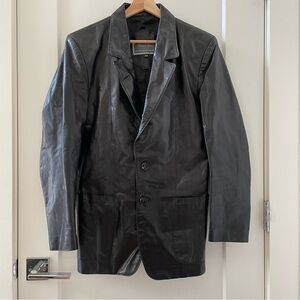 Michael Hoban NORTH BEACH LEATHER Coat Overcoat Men’s Gorgeous Size M